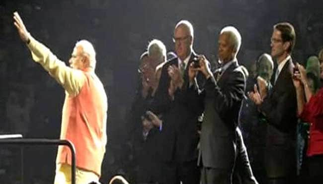 PM Narendra Modi Gets Rock-Star Welcome at Madison Square Garden