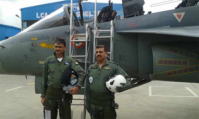 Deputy Chief of Indian Air Force Flies Light Combat Aircraft Tejas