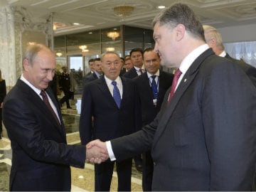 Vladimir Putin, Petro Poroshenko Discuss Settlement in Ukraine