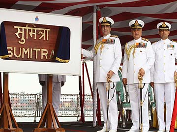 Navy's Largest Patrolling Vessel INS Sumitra Commissioned