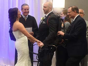 Robotic Device Helps Paralyzed Groom Walk Aisle 