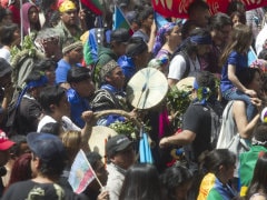 Chile Police Fire Tear Gas at Indigenous Protest