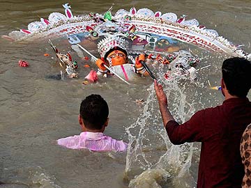 Durga Puja Festival Comes to an End in West Bengal