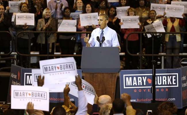 Obama Campaigns for Governors in Six States
