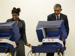 'Girlfriend' Crack Makes Obama Voting All Laughs