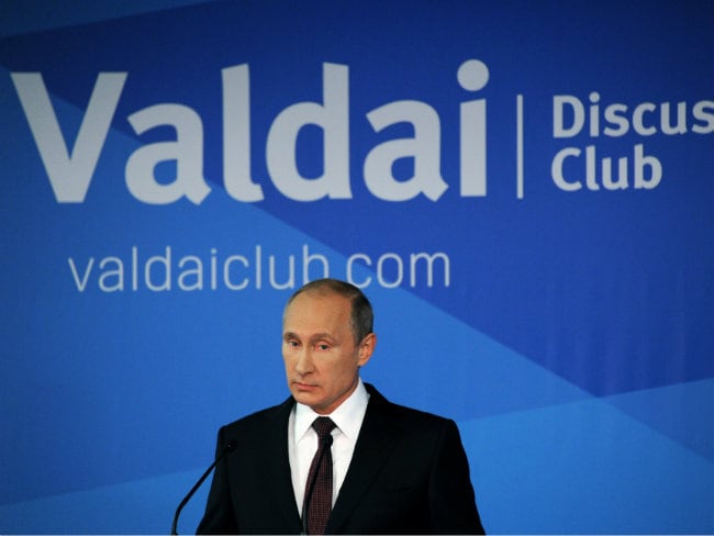 Vladimir Putin Accuses United States of Damaging World Order