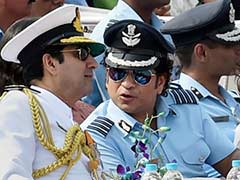 'Group Captain' Sachin Tendulkar Star Attraction at Indian Air Force Day