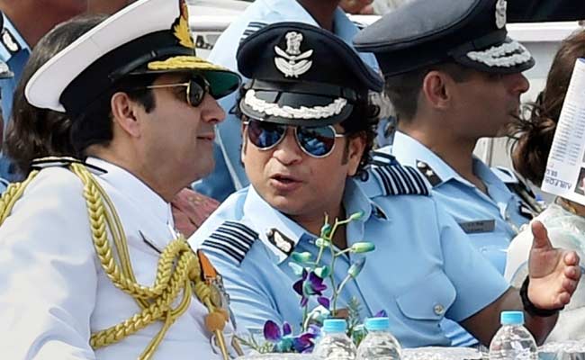 'Group Captain' Sachin Tendulkar Star Attraction at Indian Air Force Day