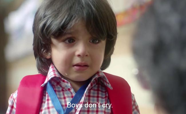 Don't Tell Your Son That "Boys Don't Cry," Tell Him This Instead