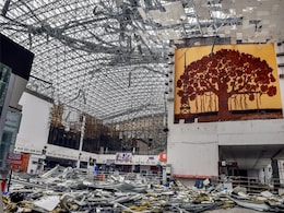 Cyclone Hudhud Blew Roof Off Vizag Airport, No Flights Cyclone Hudhud Blew Roof Off Vizag Airport, No Flights