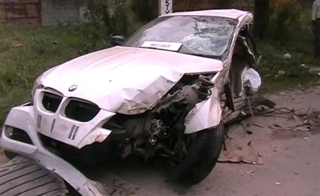 BMW Breaks into Three Pieces in Ludhiana After Hitting Tree