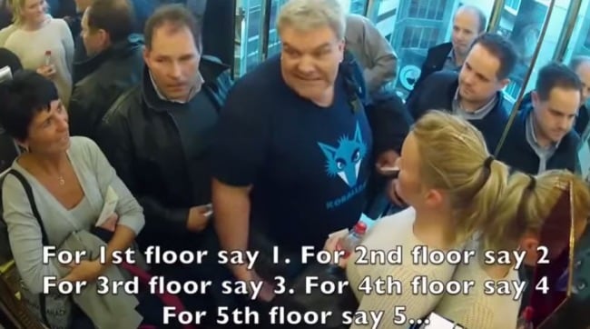 Best Prank Ever: What Would You do if an Elevator Started Talking to You?