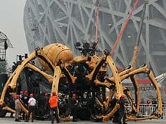 Giant Robot Horse-Dragon Takes on Monster Spider in Beijing