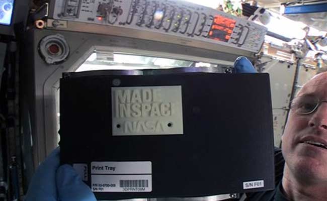 Space Station's 3-D Printer Pops Out First Creation