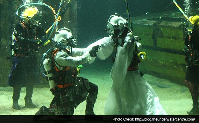 This Professional Diver Had an Underwater Wedding