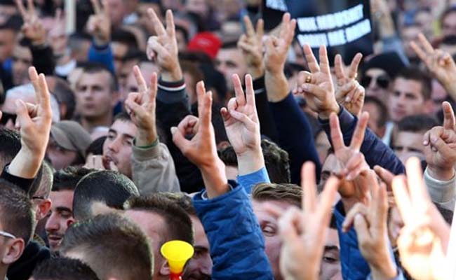 Anti-Government Protest Takes Place in Albania