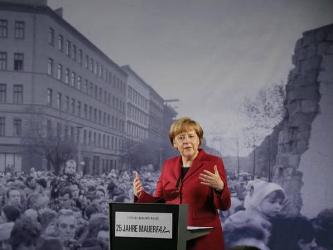 Yearning for Freedom Brought Down Berlin Wall, Says Angela Merkel