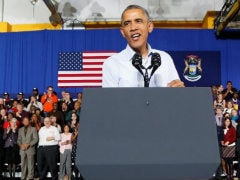 Barack Obama Stumps in Michigan, Where His Popularity is Still Strong