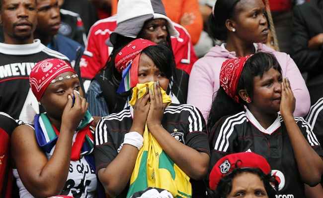 Weeping South Africans Say Goodbye to Slain Captain Senzo Meyiwa