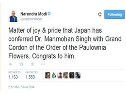 Congrats to Him: PM Modi's Message for Dr Manmohan Singh Congrats to Him: PM Modi's Message for Dr Manmohan Singh