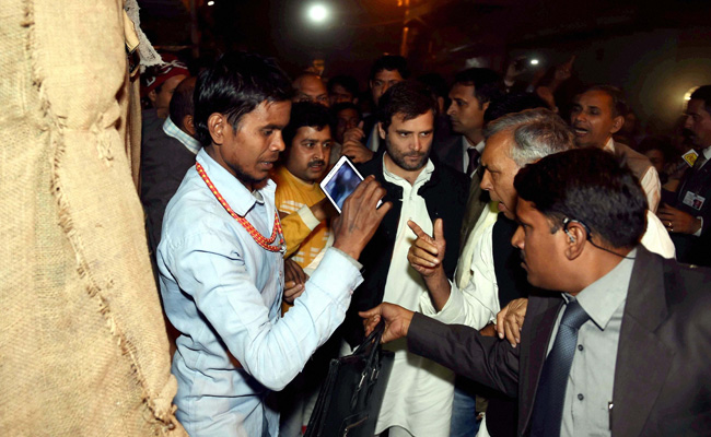 Rahul Gandhi Dares Government to Run Bulldozer Over Him