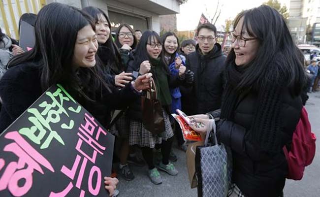 South Korea Falls Silent For High-Pressure Exam