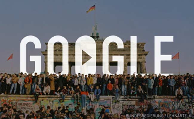 Google Doodle Celebrates 25th Anniversary of The Fall of Berlin Wall