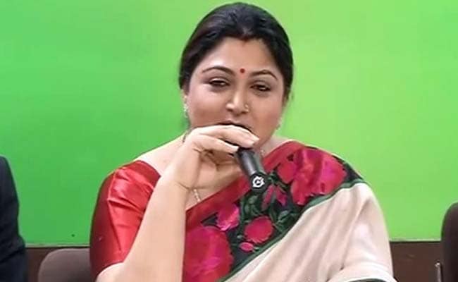 Actor-Politician Khushbu Joins Congress, Says 'It Feels Like Home'