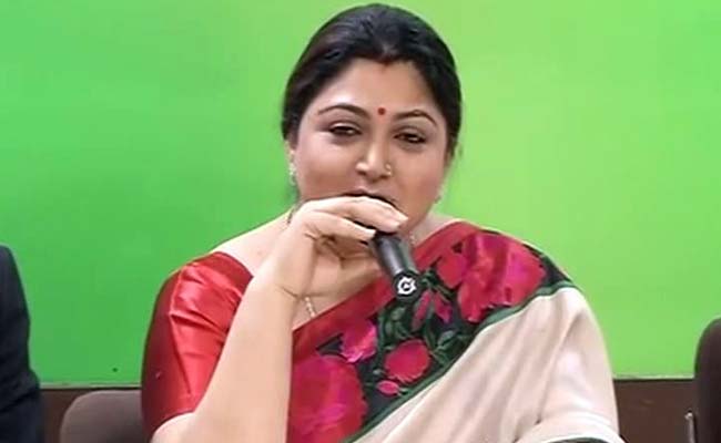 Joined Congress Because of My Sensibilities, Says Khushbu 