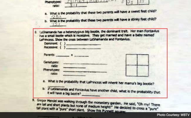 This School Gave Its Students a Test Referring to 'Big Bootie'