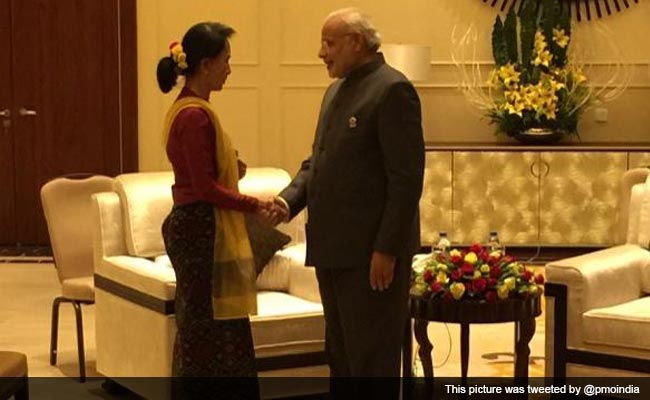 PM Modi Meets Myanmar Pro-Democracy Icon Aung San Suu Kyi