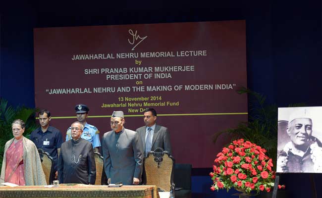 Jawaharlal Nehru's Legacy Continues to Inspire: President Pranab Mukherjee