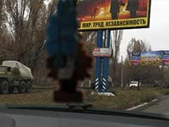 Shelling Rocks Rebel Stronghold Donetsk in East Ukraine