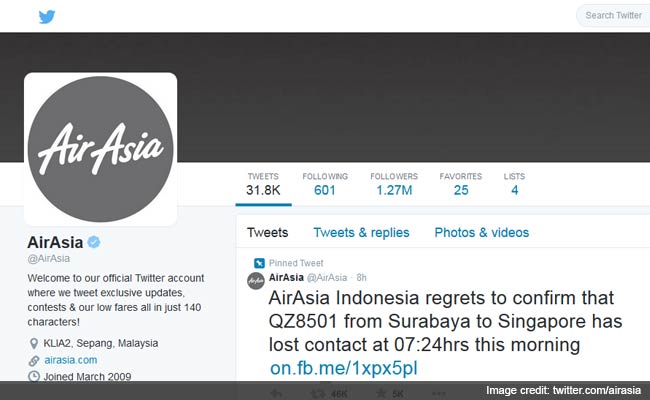 AirAsia Mourns With Grey Logo After Plane Goes Missing