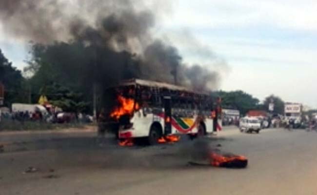 Bus Catches Fire in Bangalore, At Least 3 Injured