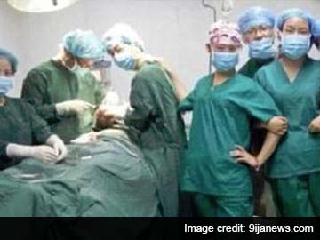 Selfies by Medical Staff in Operating Theatre, Patient Unconscious