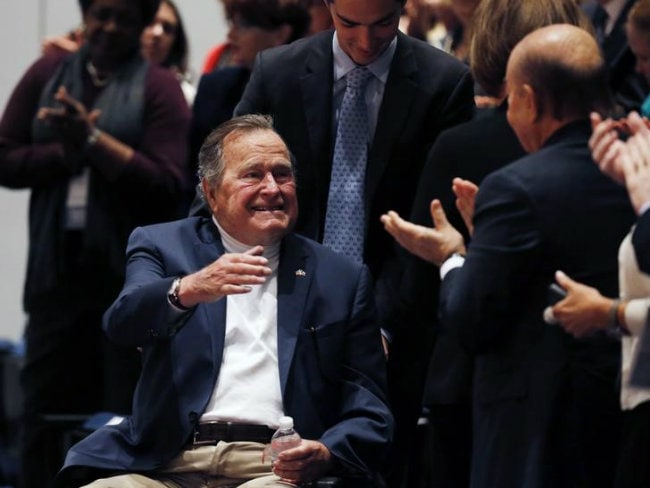 Former US President George H.W. Bush Spends Christmas in Hospital