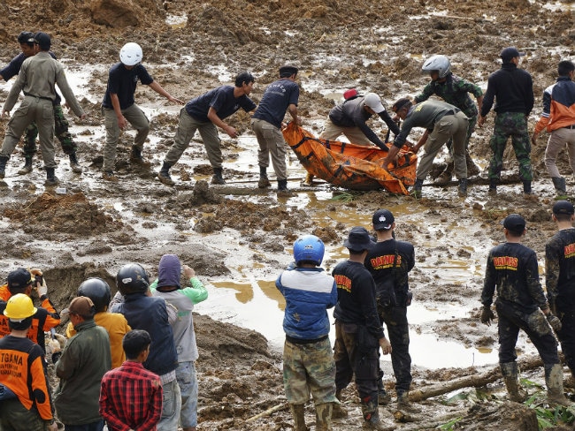 Indonesian Landslide Death Toll Rises to 56
