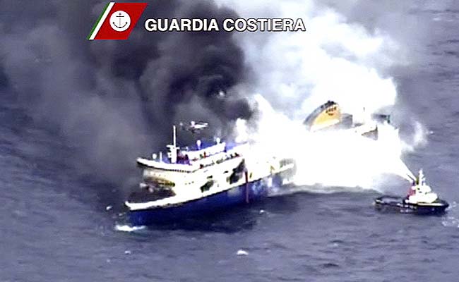 More Bodies Likely on Fire-Hit Greek Ferry, Says Italy Prosecutor