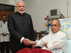 PM Modi Calls on President Pranab Mukherjee in Hospital, Enquires About His Health
