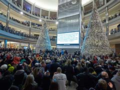 Protesters Gather at America's Biggest Shopping Mall