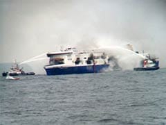 Blaze-Hit Greek Ferry Captain Leaves Ship, 7 Dead