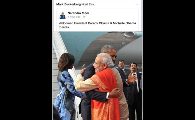 Mark Zuckerberg Liked this Photo Posted by PM on Facebook