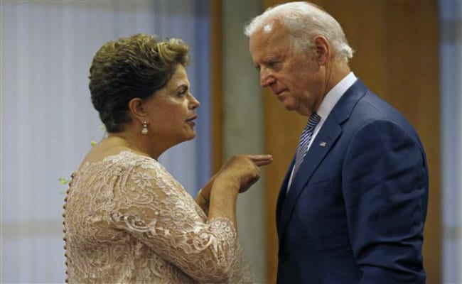  US Vice President Joe Biden Meets Brazilian President Dilma Rousseff