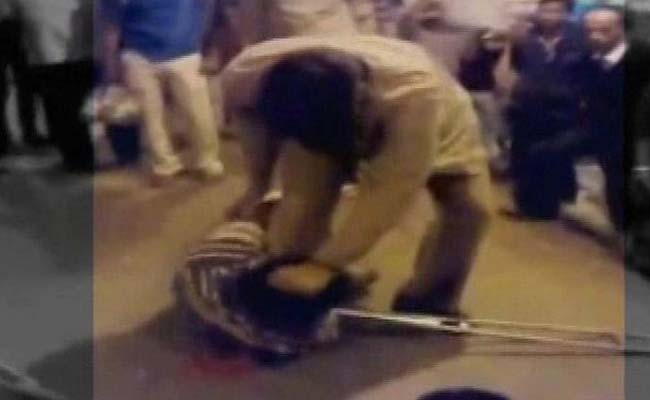 Railway Police Caught on Camera Thrashing Physically Challenged Man At Howrah Station