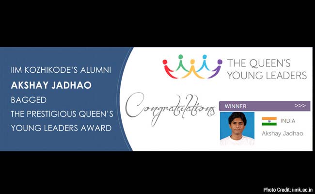 IIM-Kozhikode Alumnus Bags Queen's Young Leaders Award