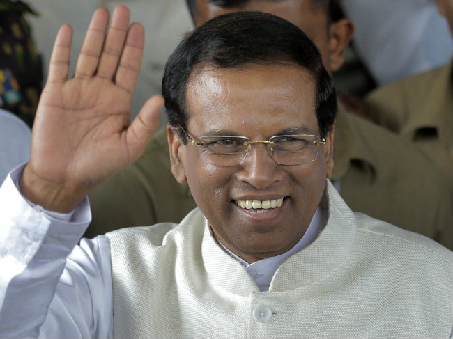 Sri Lanka's New President Maithripala Sirisena Takes Oath This Evening