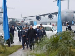 Defence Minister Manohar Parrikar Visits Hindon Air Base