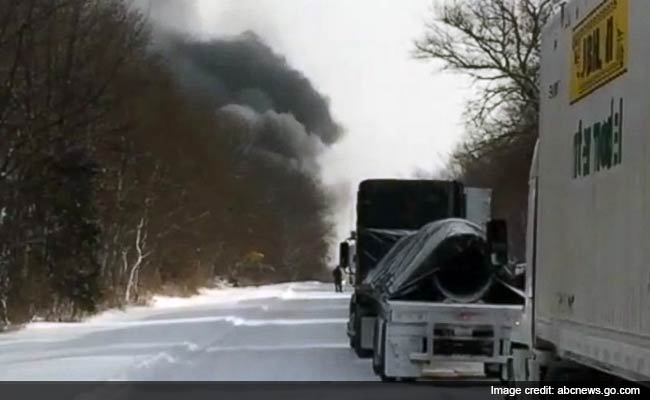 Massive Pile-up in Michigan, Vehicles on Fire