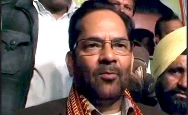 Union Minister Mukhtar Abbas Naqvi Taken Into Custody Over Poll Code Violation Case, Gets Bail